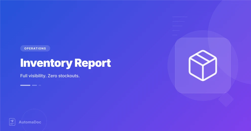 Inventory Report